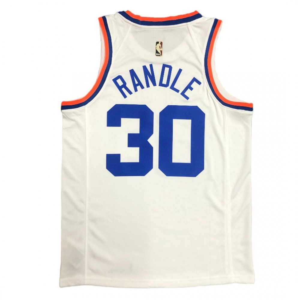 Men's New York Knicks Julius Randle #30 White 2021/22 Swingman Jersey - Classic Edition-Pro Kit Vault | Brand New 26/27 Sports Jerseys